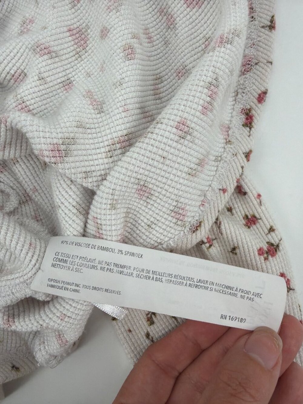 Posh Peanut Womens Medium Floral Bamboo Viscose Pajama Set Loungewear Cottage - Picture 4 of 12